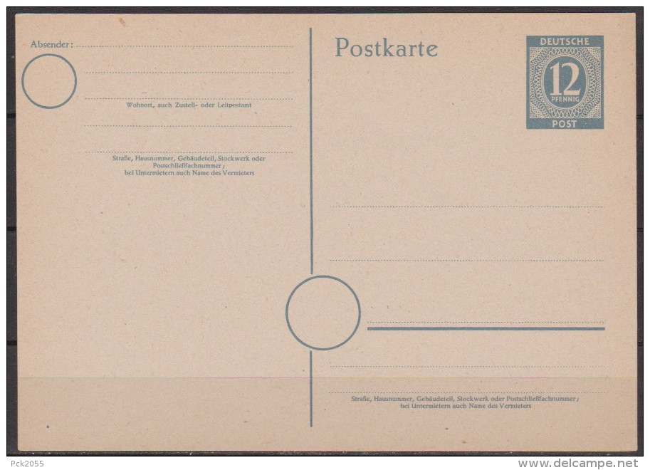 Alliierte Besetzung - Gemeinschaftsausg.1946 MiNr P 954 * Ungebraucht  ( D 2004 ) - Postal  Stationery