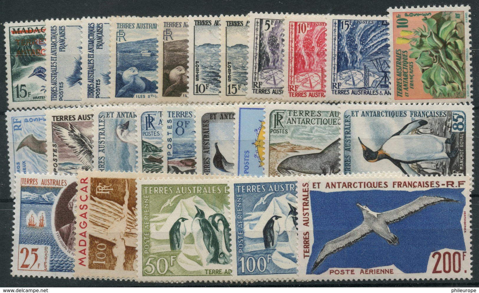 TAAF (1948 A 1959) N 1 A 18 Et PA 1 A 14 (Luxe) - ...-1955 Prephilately