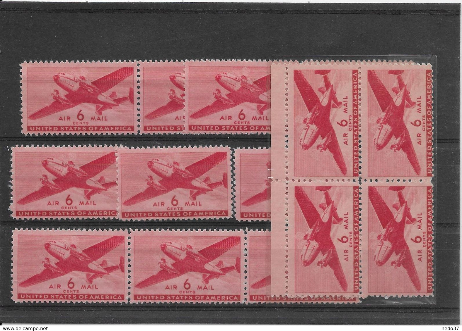 Etats Unis Poste Aérienne N°26 - Ensemble De 14 Exemplaires Neufs ** Sans Charnière - TB - 2b. 1941-1960 Ungebraucht