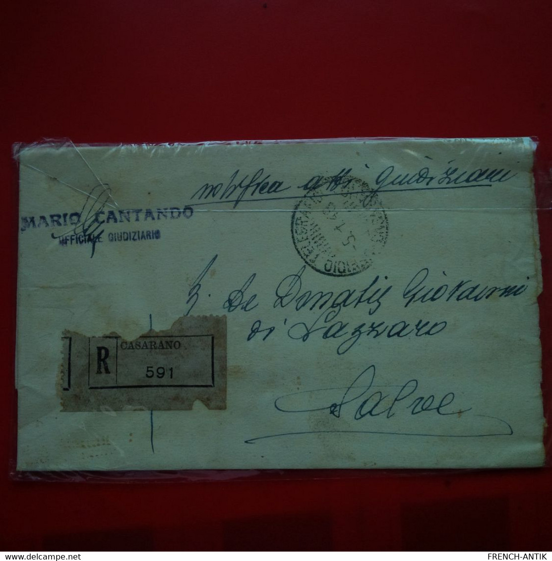 LETTRE CASARANO - 1946-60: Storia Postale
