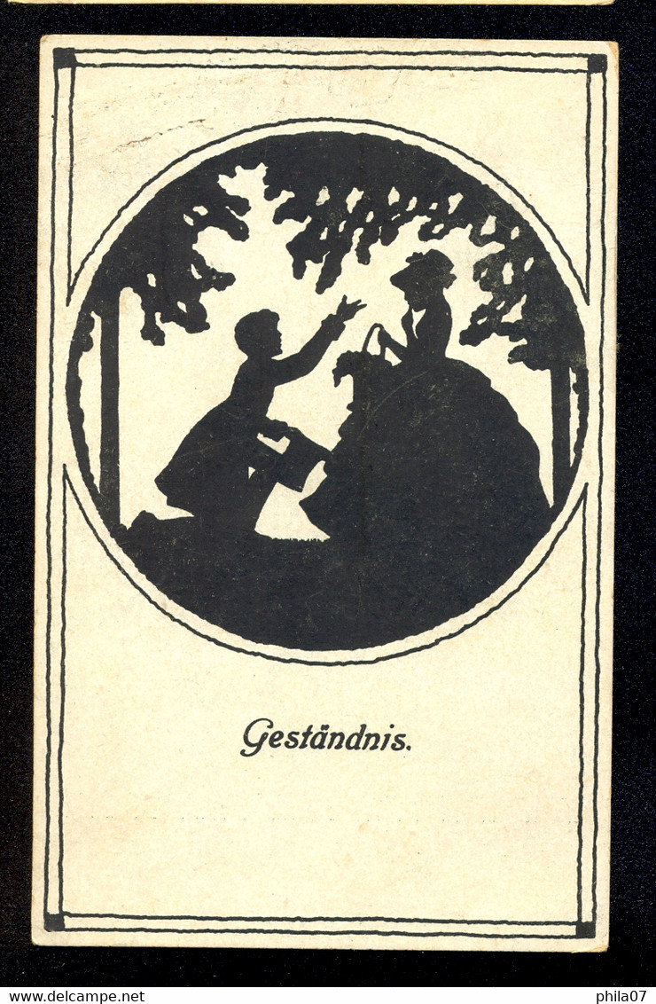 Gestandnis / Postcard Circulated - Silhouettes