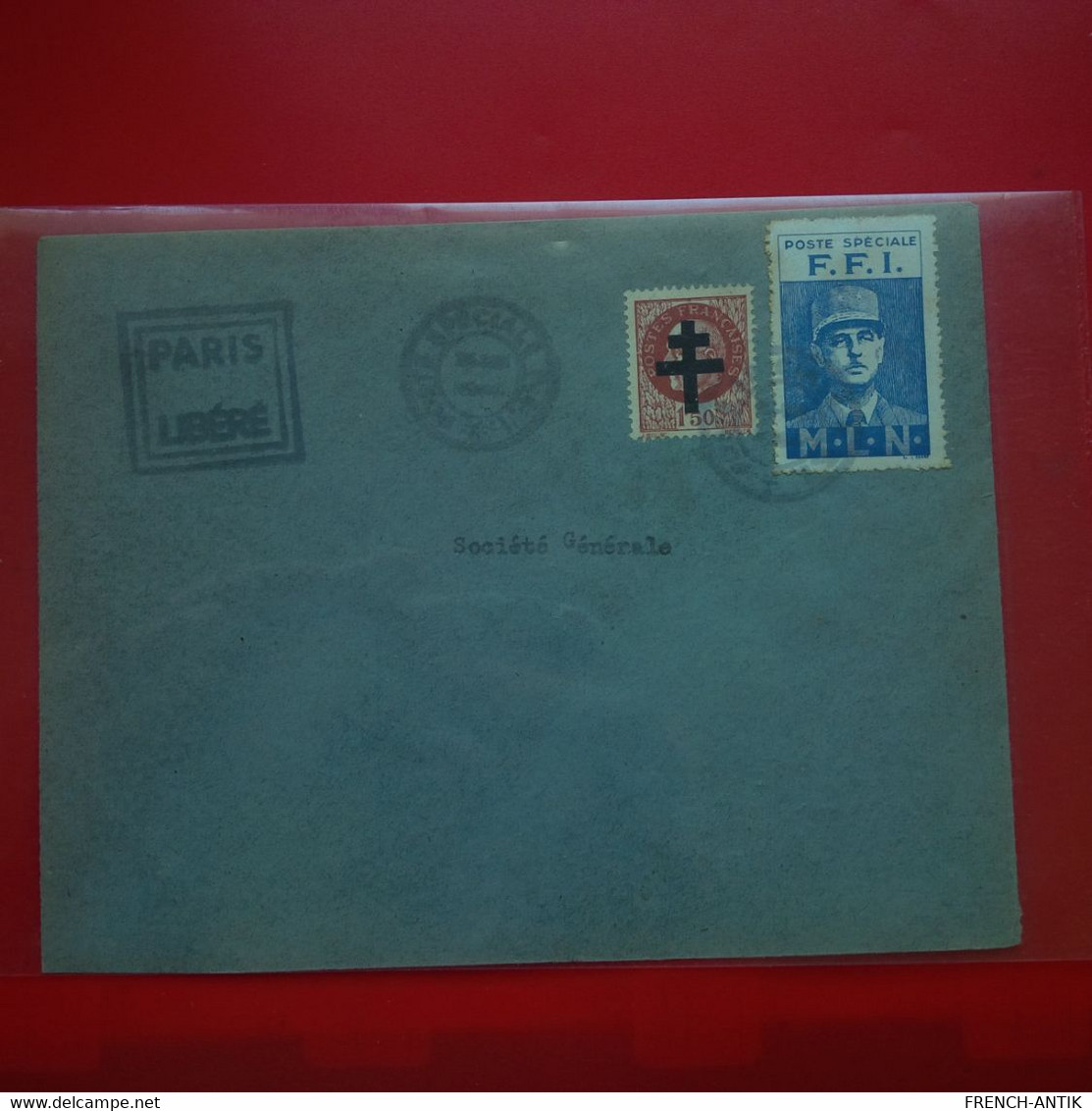 LETTRE POSTE SPECIALE F.F.I PARIS LIBERE - Storia Postale