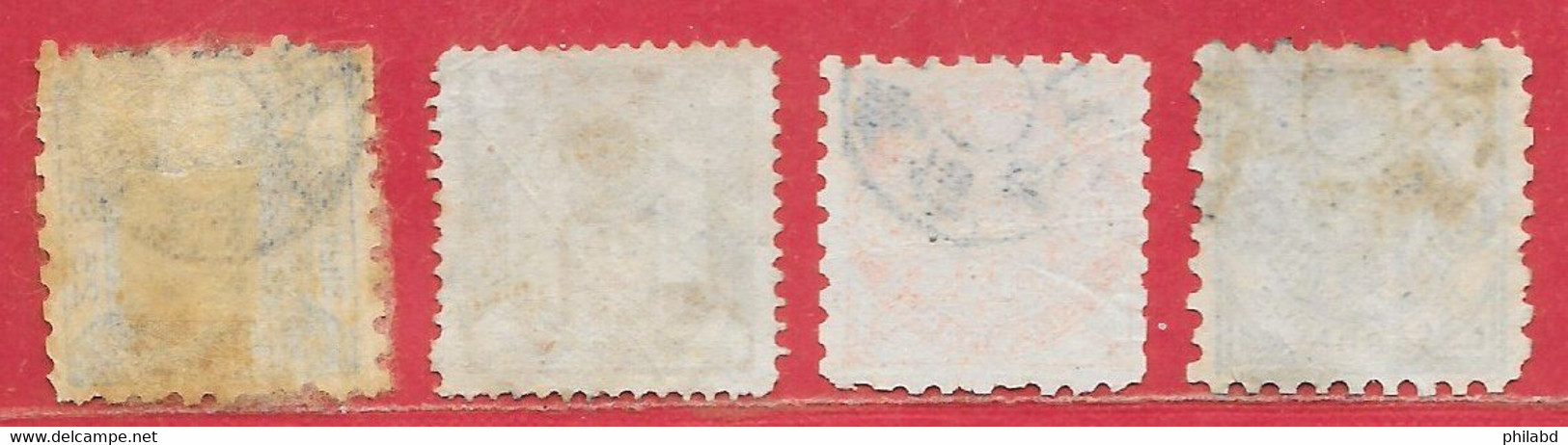 Japon Télégraphe N°5 à/to 8 1885 O - Telegraph Stamps