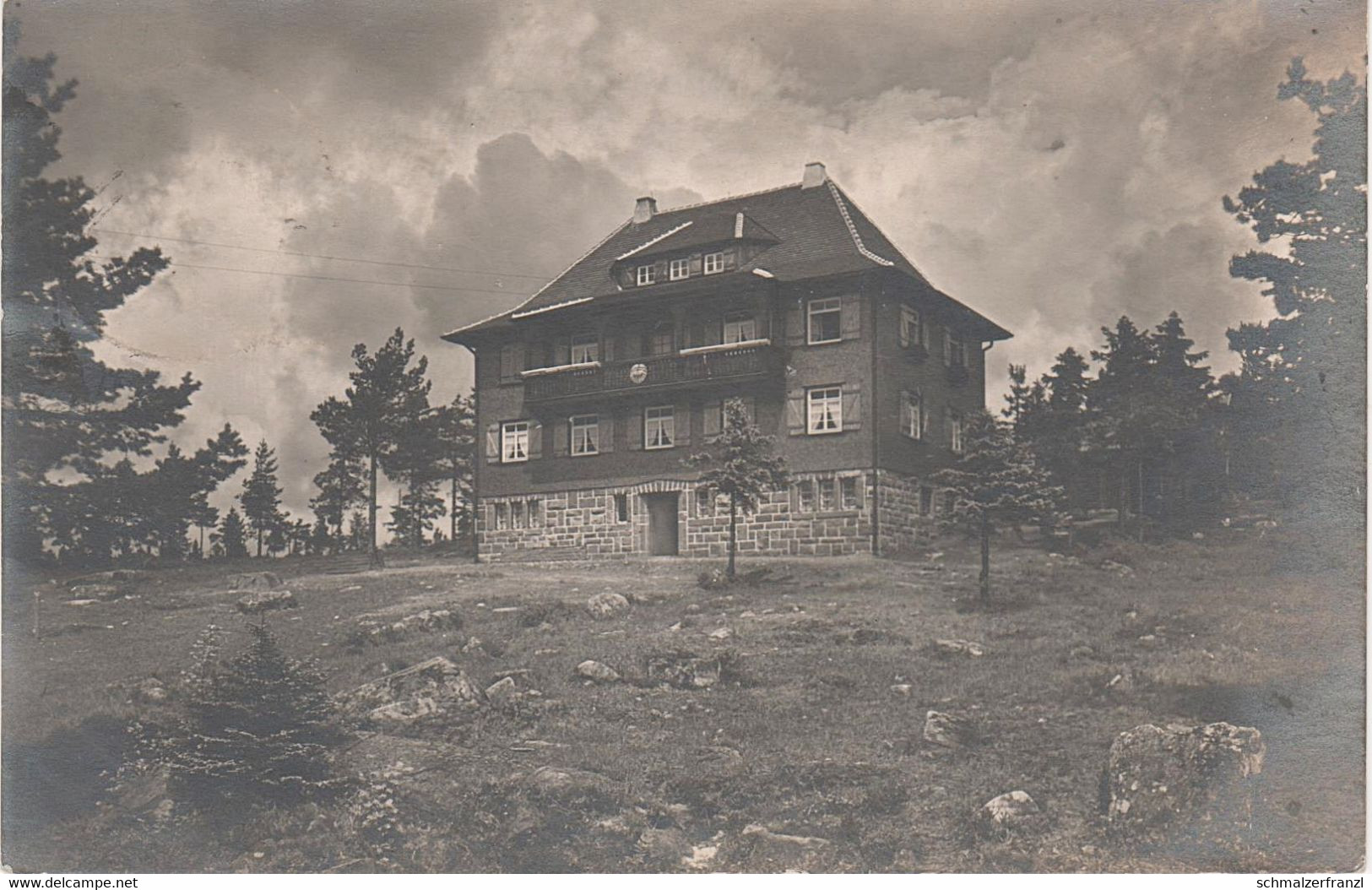 Foto Photo AK Unbekannt Inconnu Stempel Schiltach Schwarzwald Gasthof Restaurant Forsthaus Jägerheim Jugendherberge ? - Schiltach