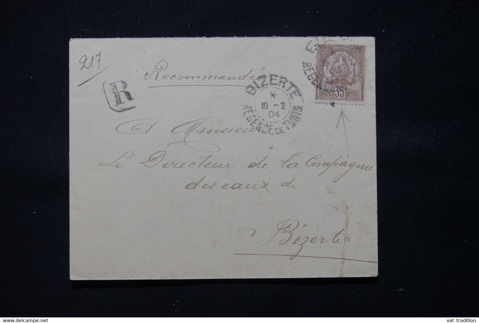 TUNISIE - Enveloppe En Recommandé De Bizerte Pour Bizerte En 1904 - L 78532 - Covers & Documents