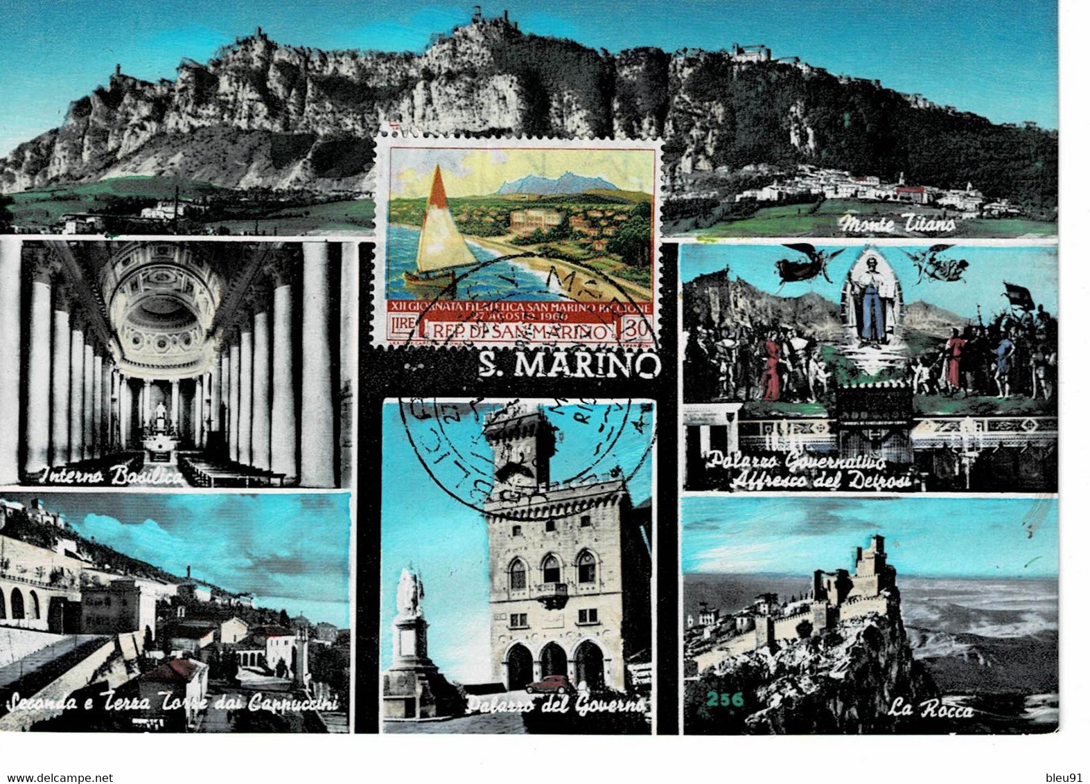 CARTE MAXIMUM SAINT MARIN 1960 International Stamps Exhibition San Marino - Riccione - Brieven En Documenten