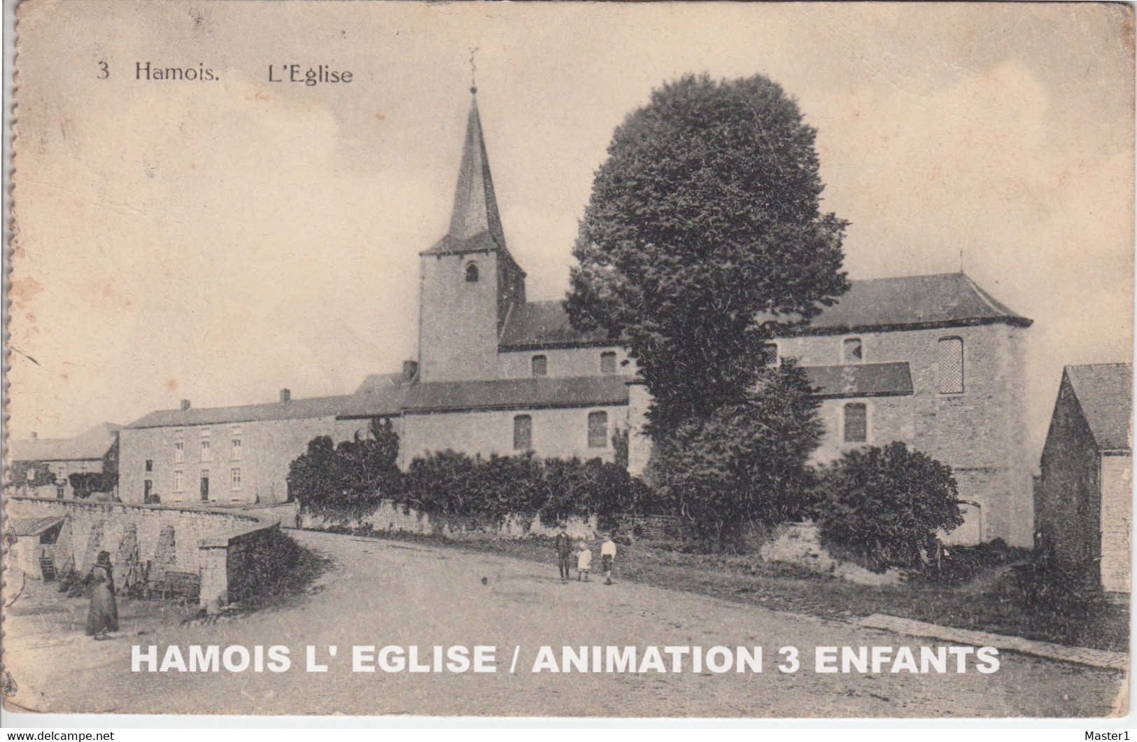 HAMOIS L' EGLISE / Belle ANIMATION 3 ENFANTS - Hamois