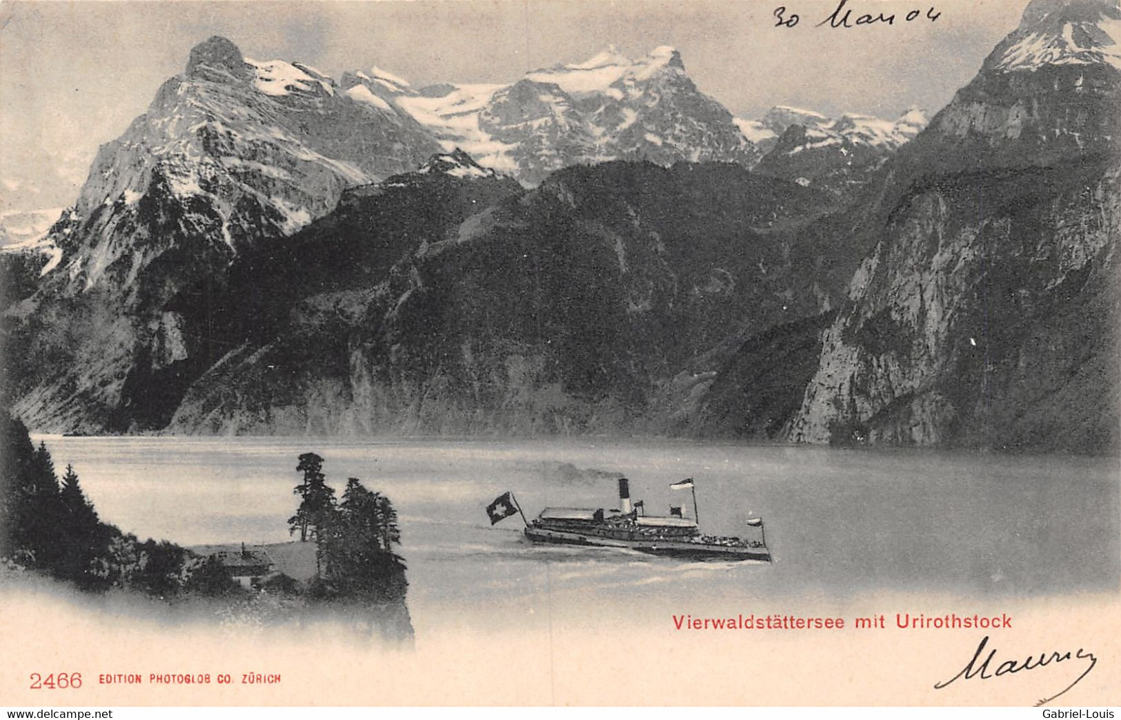 Vierwaldstättersee Mit Urirotstock - Steamer - Autres & Non Classés