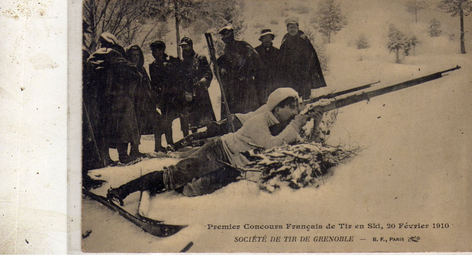 Société De TIR DE GRENOBLE  1er  Concours FRANCAIS De TIR En SKI 20 F2VRIER 1910 - Grenoble