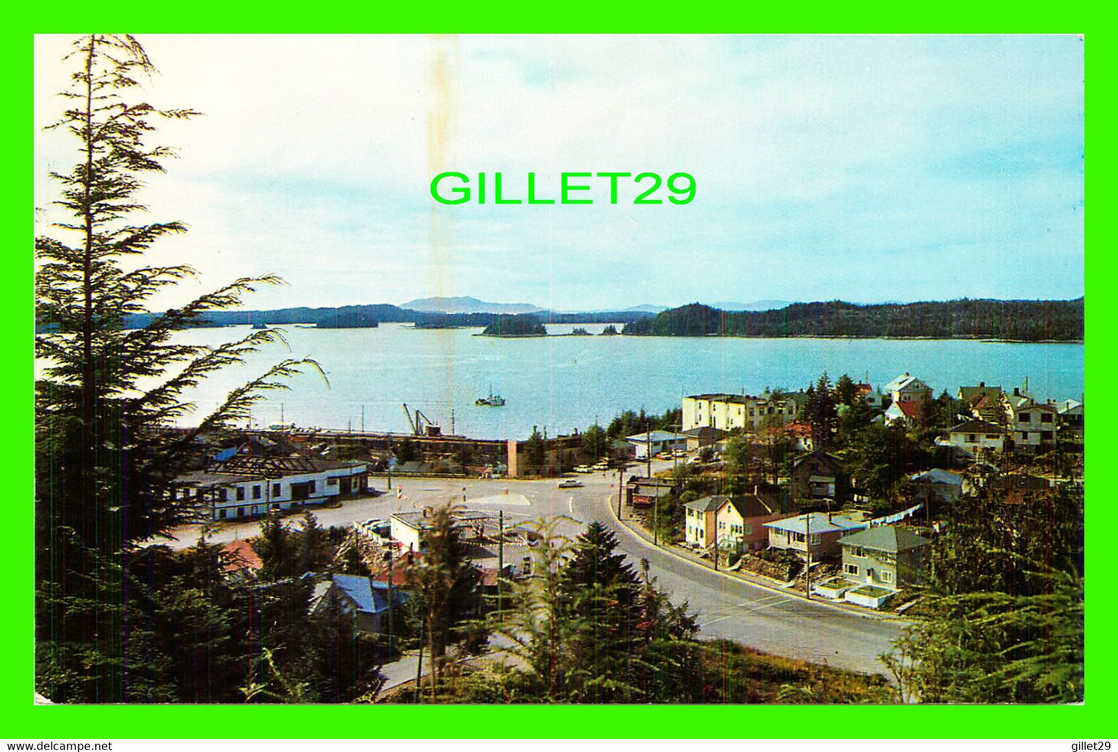 PRINCE RUPERT, BC - A PORTION OF THE CITY LOOKING WEST TOWARDS THE PACIFIC - TAYLORCHROME - WRATHALL'S - - Prince Rupert