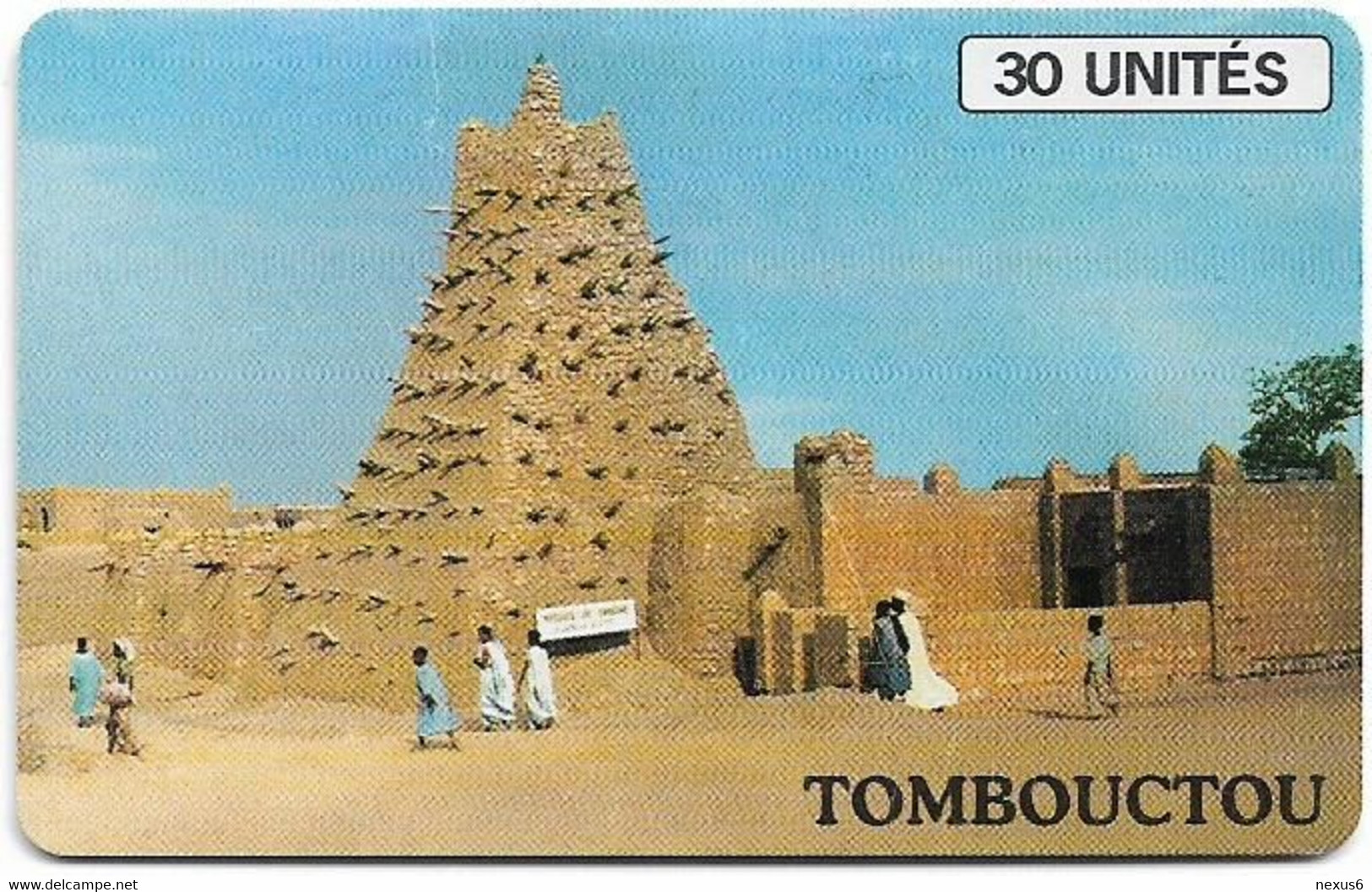 Mali - SoTelMa - Tombouctou (Black Schlumberger Logo), 30U, SC7, 100.000ex, Used - Malí