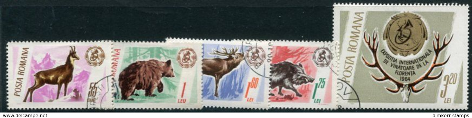 ROMANIA 1965 Game Animals Used.  Michel 2460-64 - Oblitérés