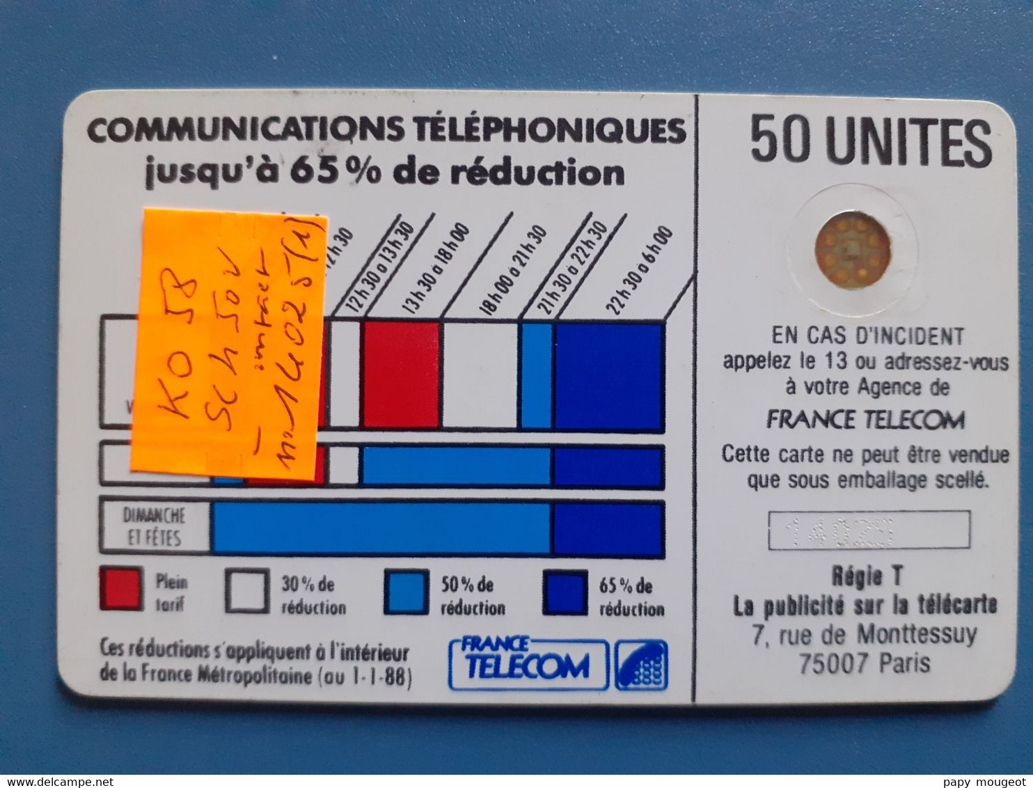 Ko58 50U SC4ob Texte 2A Cordon N°14025 (impact) (1) - Telefonschnur (Cordon)