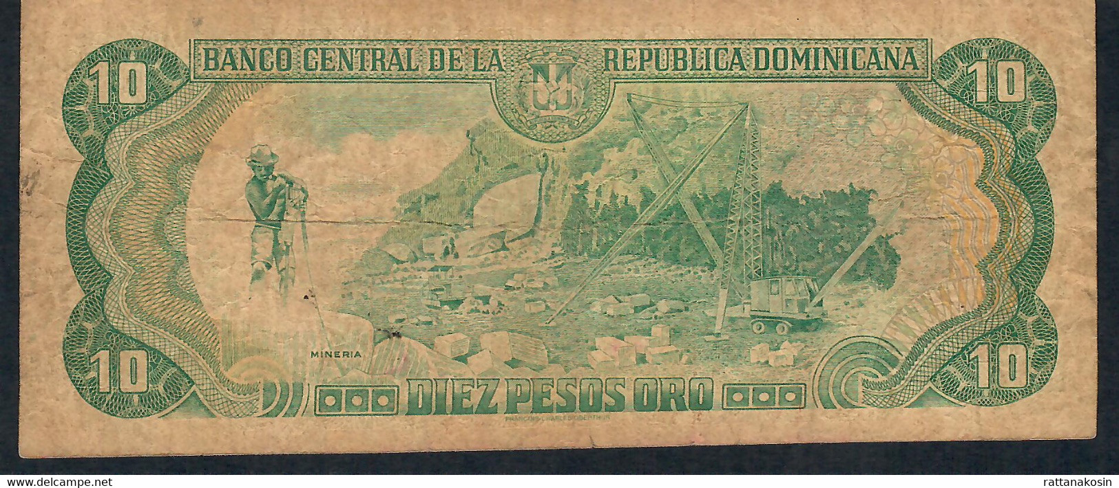 Dominican Republic 153 10 PESOS ORO 1996 #F/E Signature 38     AVF NO P.h. - Repubblica Dominicana