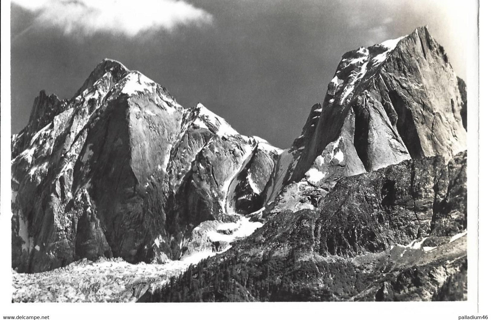 GRAUBÜNDEN GRISONS - BERGELL - P. Badile - P. Cengalo - Foto-Ansichtskarte - Verlag P. Pomatti Castasegna - No 046 NEUVE - Castasegna