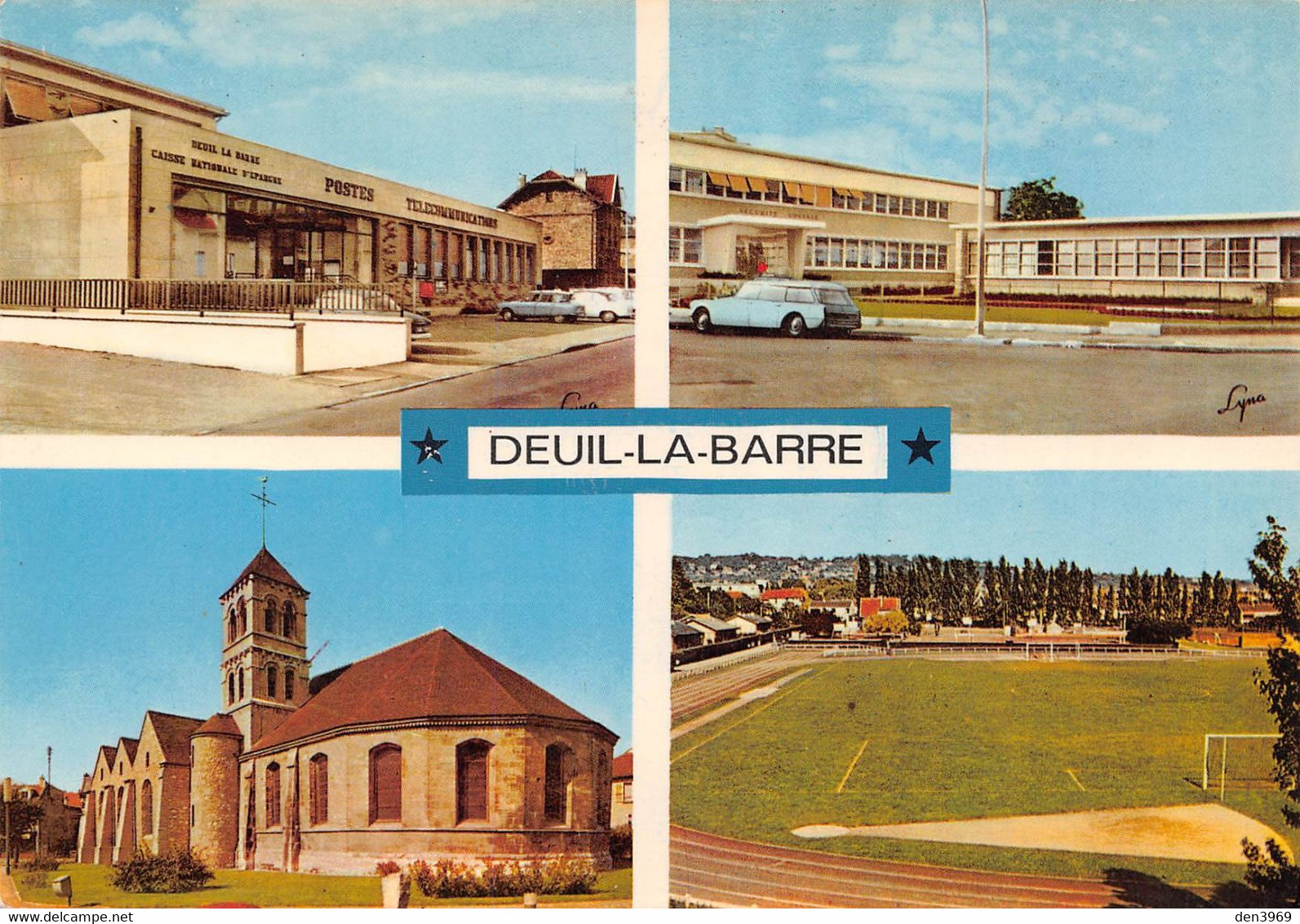 DEUIL-la-BARRE - La Poste - Le Centre De Sécurité Sociale - L'Eglise - Le Stade - Deuil La Barre