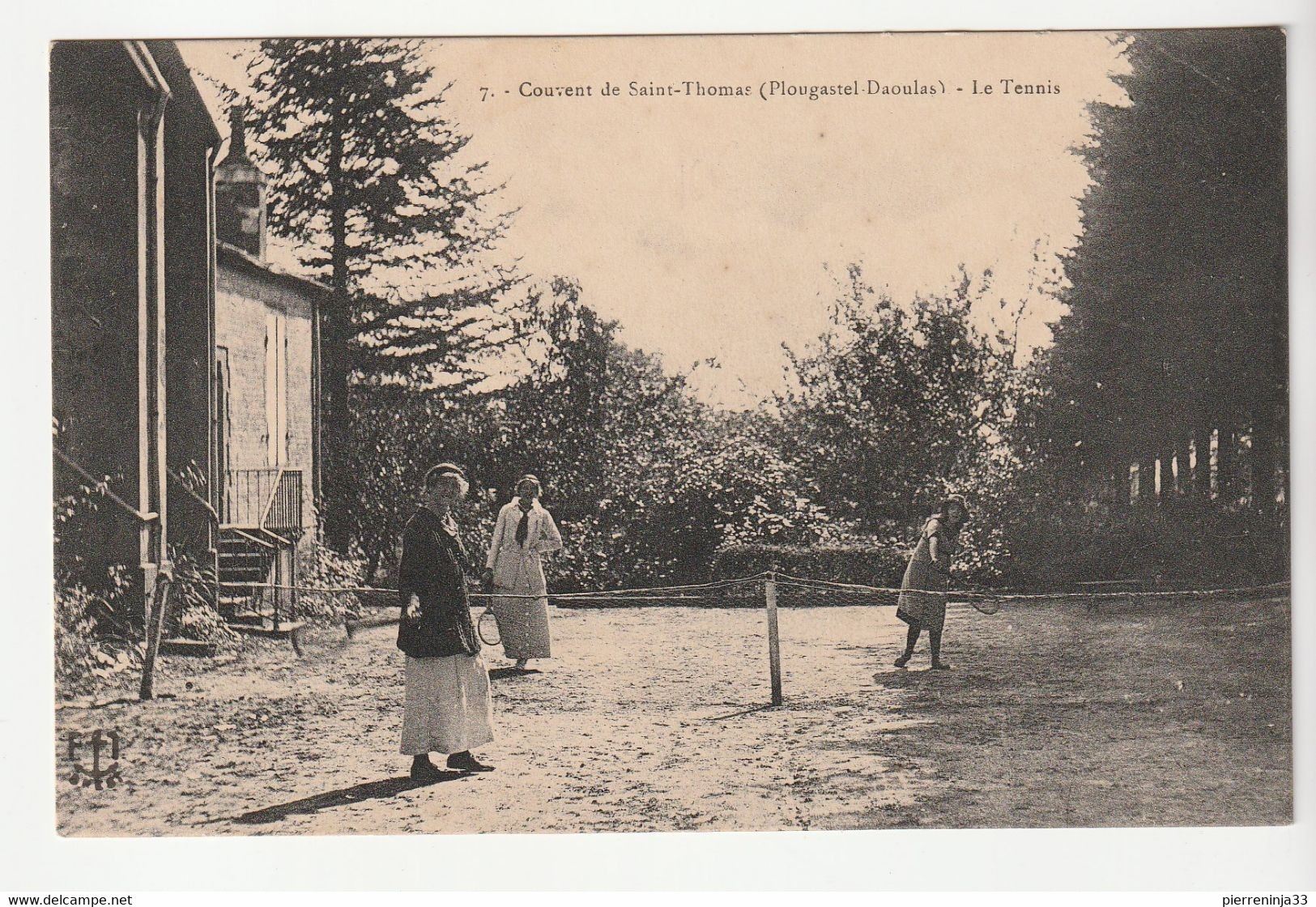 Finistère > Plougastel-Daoulas, Couvent Saint Thomas, Sports, Tennis ( Non Vue Sur Delcampe) - Plougastel-Daoulas