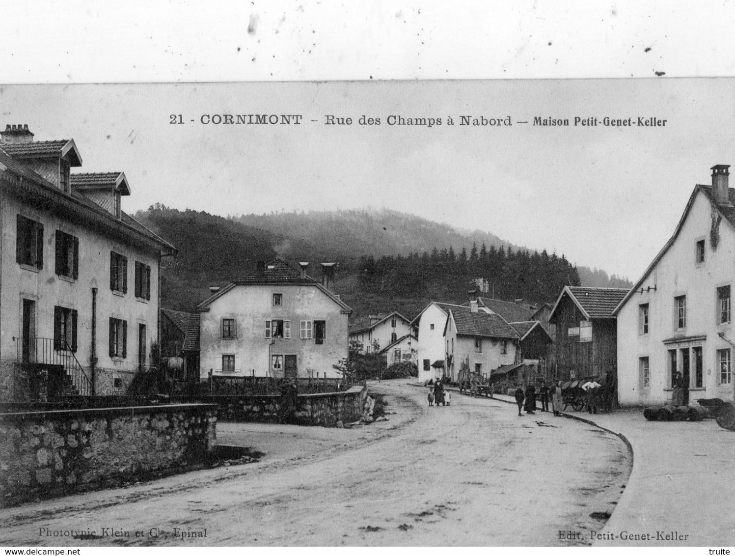 CORNIMONT RUE DES CHAMPS A NABORD MAISON PETIT-GENET-KELLER - Cornimont