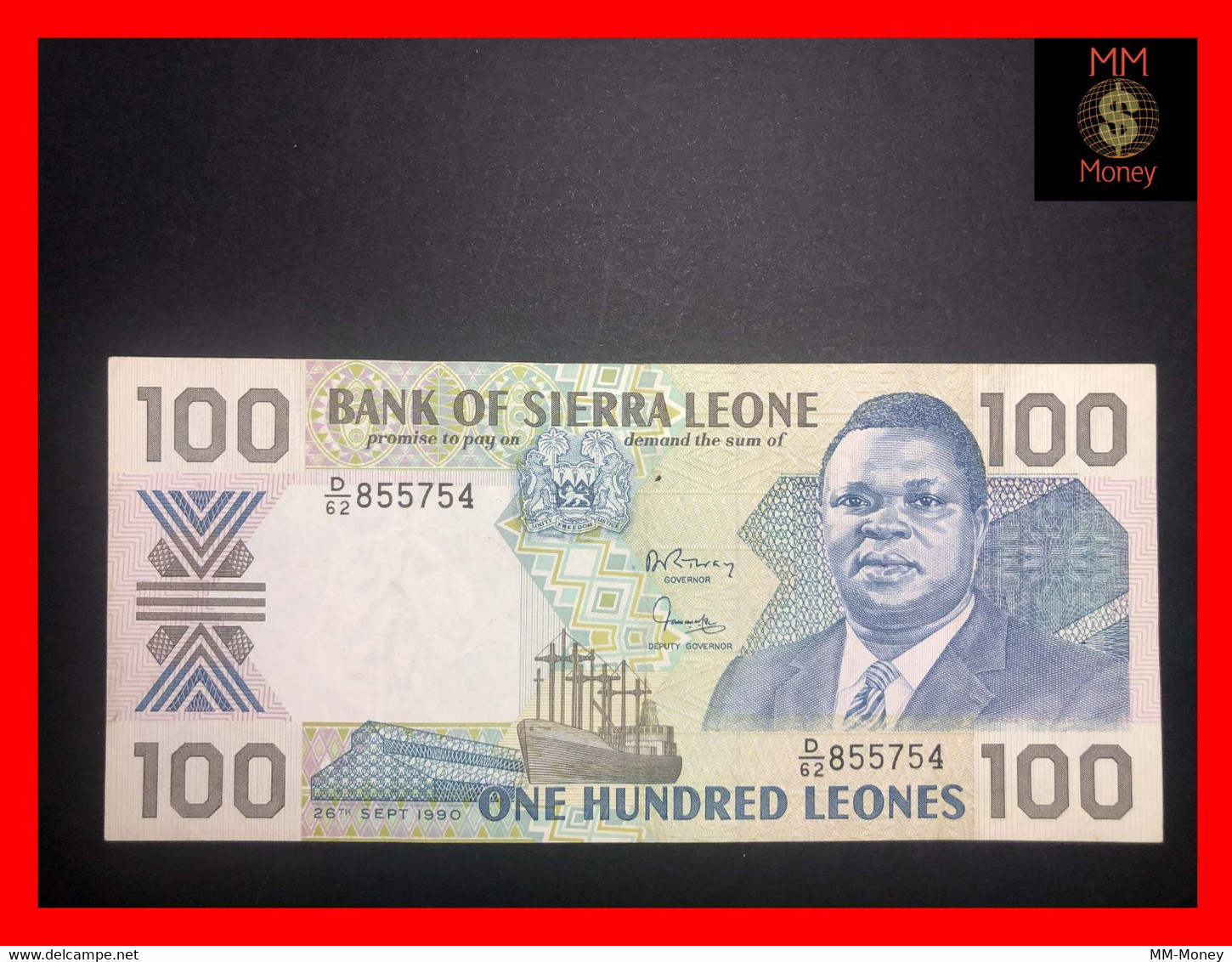 SIERRA LEONE 100 Leones 26.9.1990 P. 18   VF \ XF - Sierra Leone