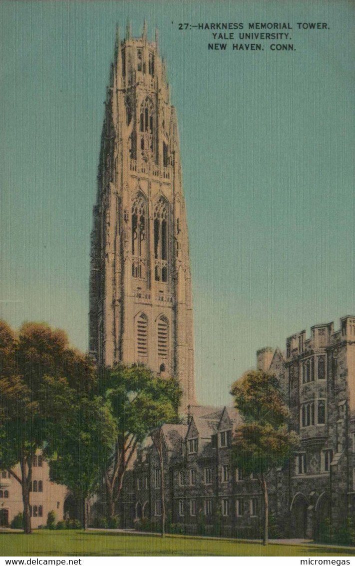 Harkness Memorial Tower, Yale University - New Haven, Conn. - New Haven