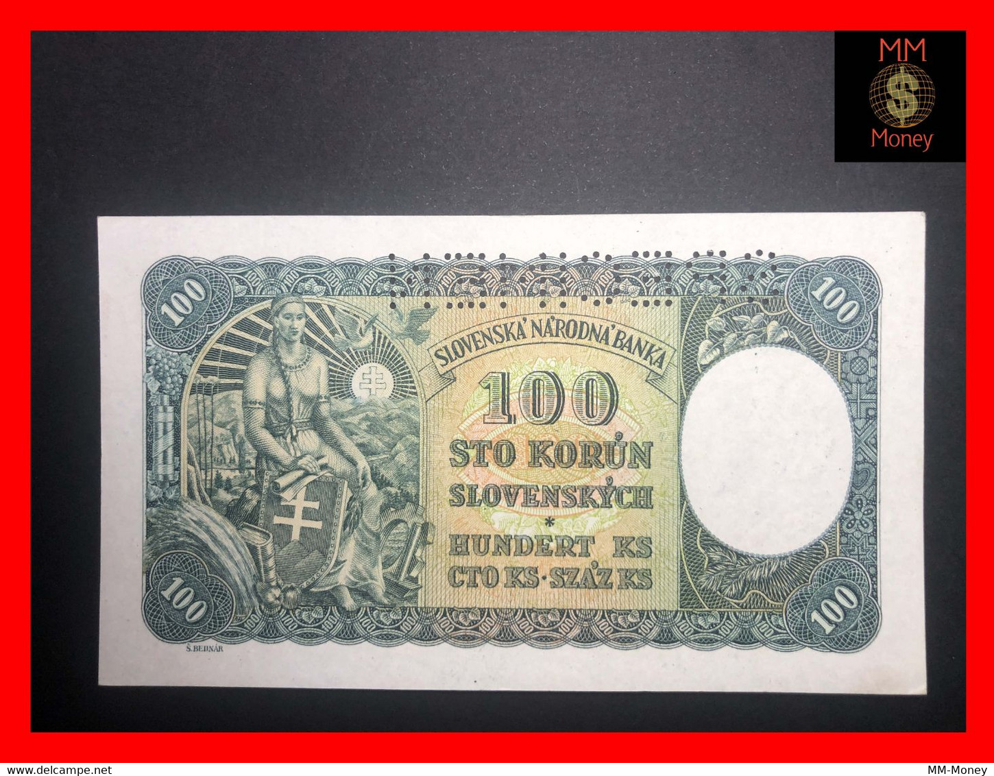 SLOVAKIA 100 Korun 7.10.1940  P. 10 S  UNC - Eslovaquia