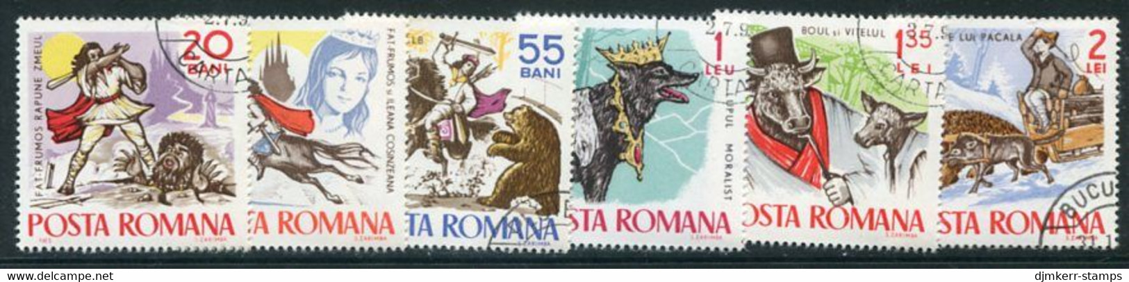 ROMANIA 1965 Tales And Legends Used.  Michel 2419-24 - Gebruikt