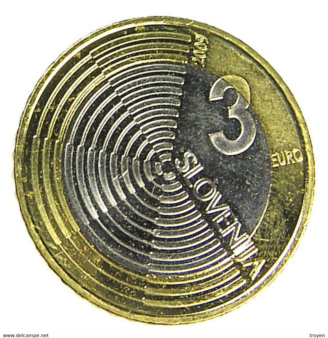 3 Euros - Slovénie - Edvard Rusian Edai -  2009 - Bi Métal - Sup - - Slowenien