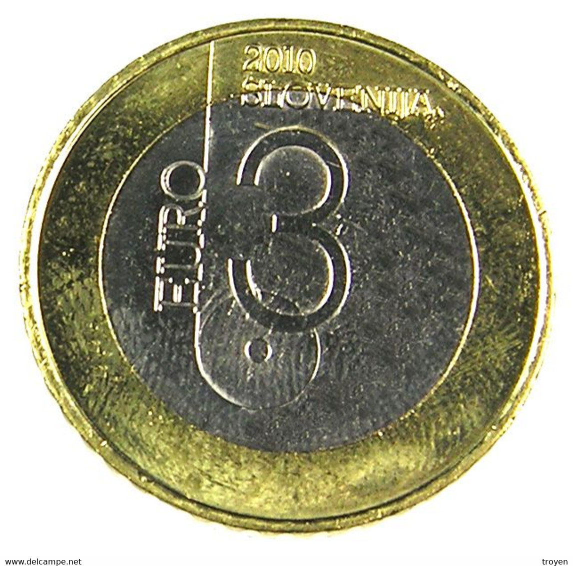 3 Euros - Slovénie - Ljubljana Prestolnica -  2010 - Bi Métal - Sup - - Slovenia