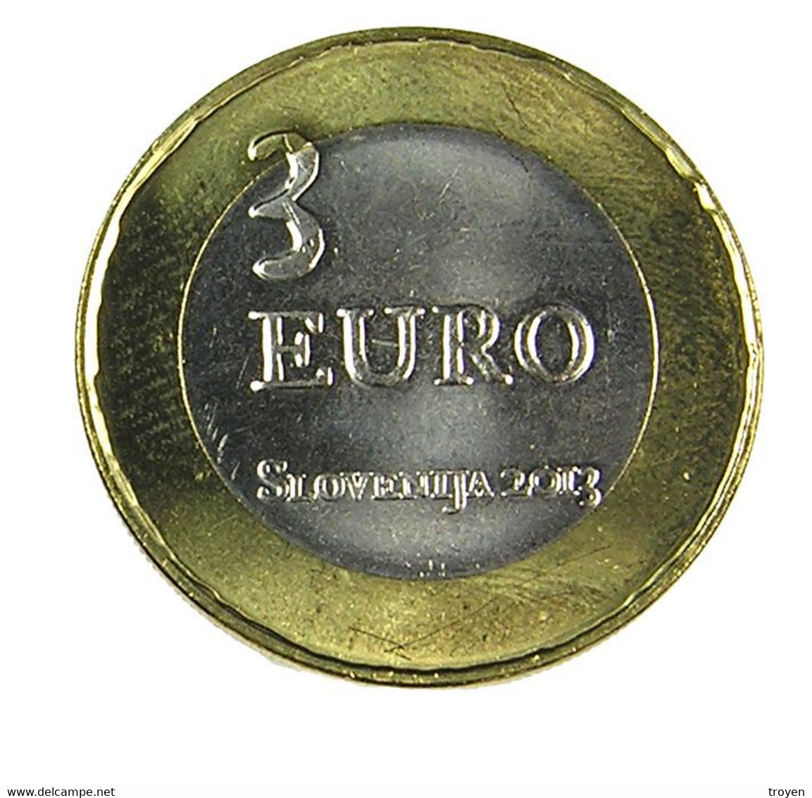 3 Euros - Slovénie - Veliki Tolminski  -  2013 - Bi Métal - Sup - - Slovénie