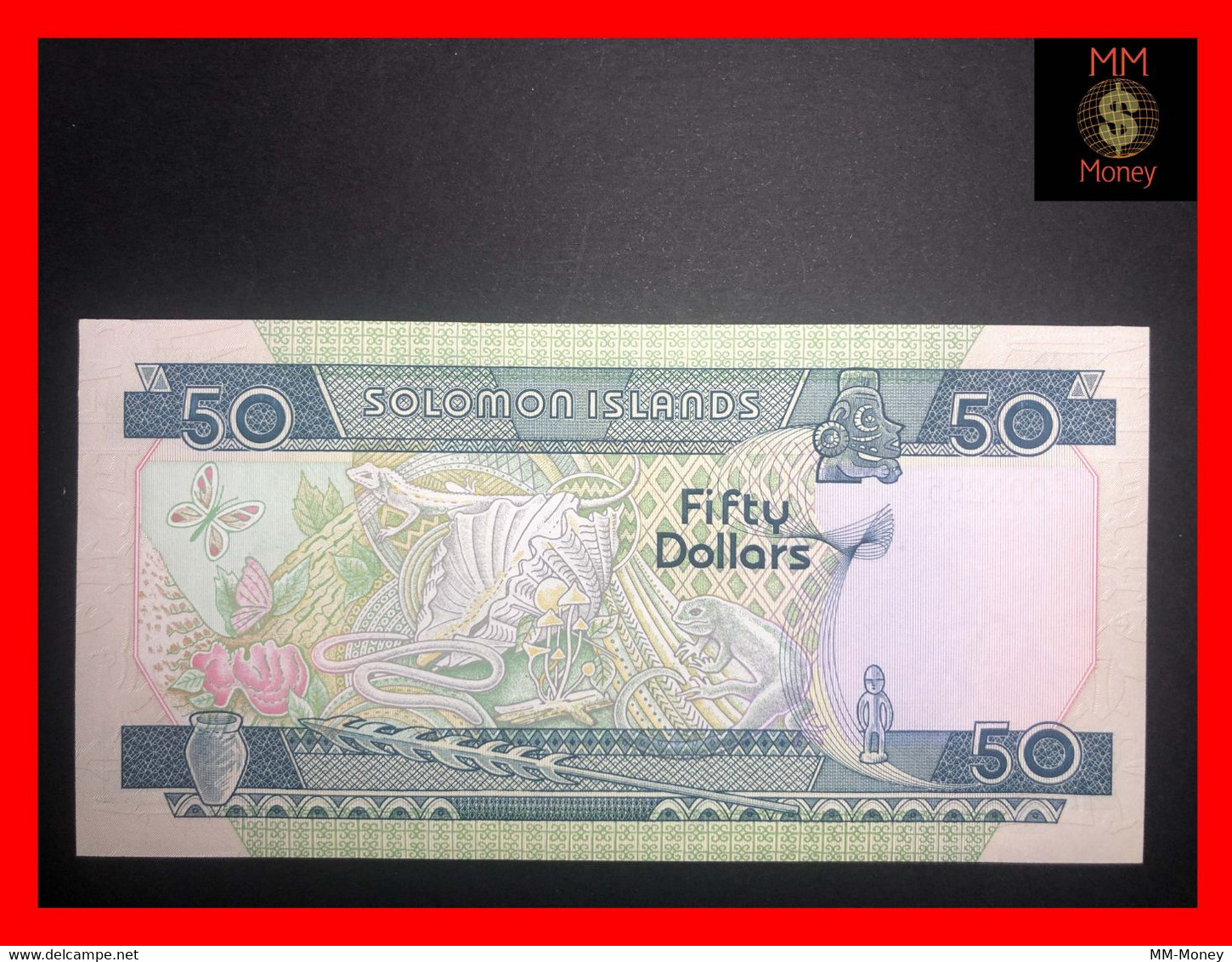 Solomon Islands  50 $ 1986  P. 17  Low Serial 000295  UNC - Isola Salomon