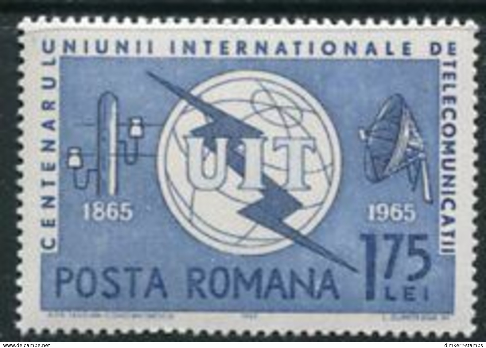 ROMANIA 1965 ITU Centenary MNH / **.  Michel 2402 - Nuevos