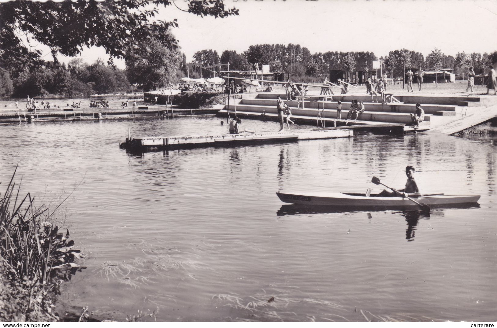 16,CHARENTE,JARNAC,CARTE PHOTO VAN EYK ROULEAU,CANOE - Jarnac