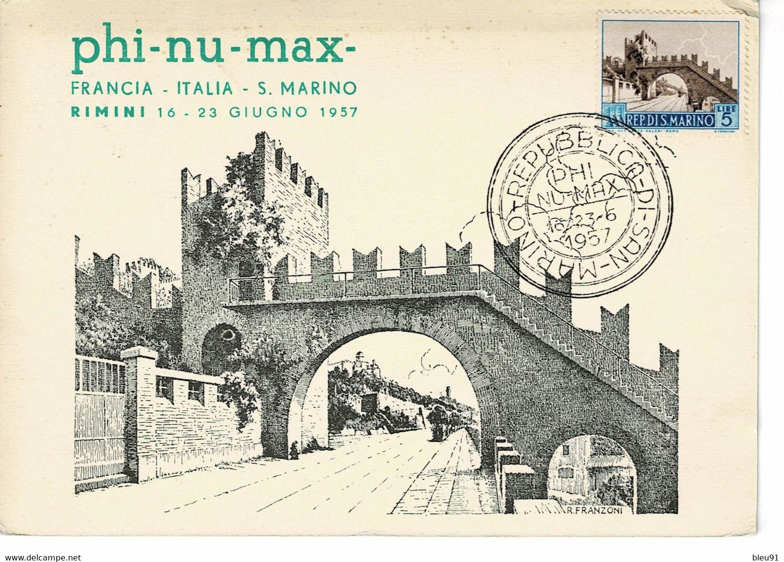 CARTE MAXIMUM SAINT MARIN 1955/1957 - Covers & Documents