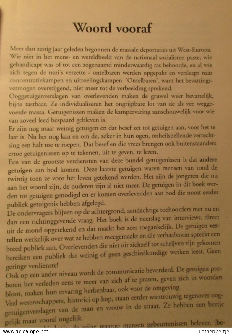 Getuigenissen Uit De Concentratiekampen - Door M. Heylen En M. Van Hulle - 2005 - Holocaust - Guerre 1939-45