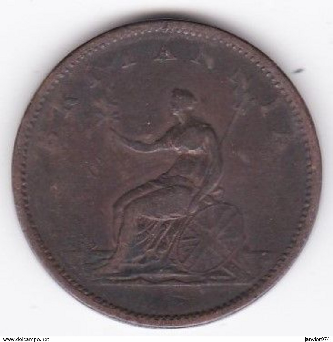 Grande-Bretagne. 1/2 Penny 1806. George III, En Cuivre,  KM# 662 - B. 1/2 Penny