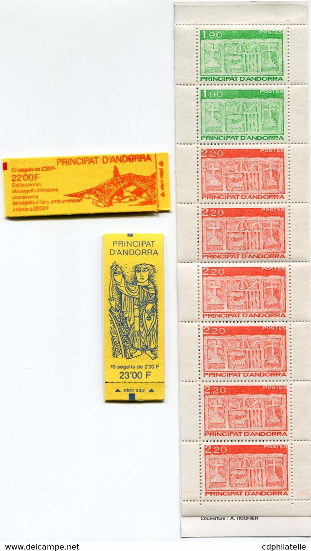 ANDORRE FRANCAIS CARNETS N°1 / 3 - Postzegelboekjes