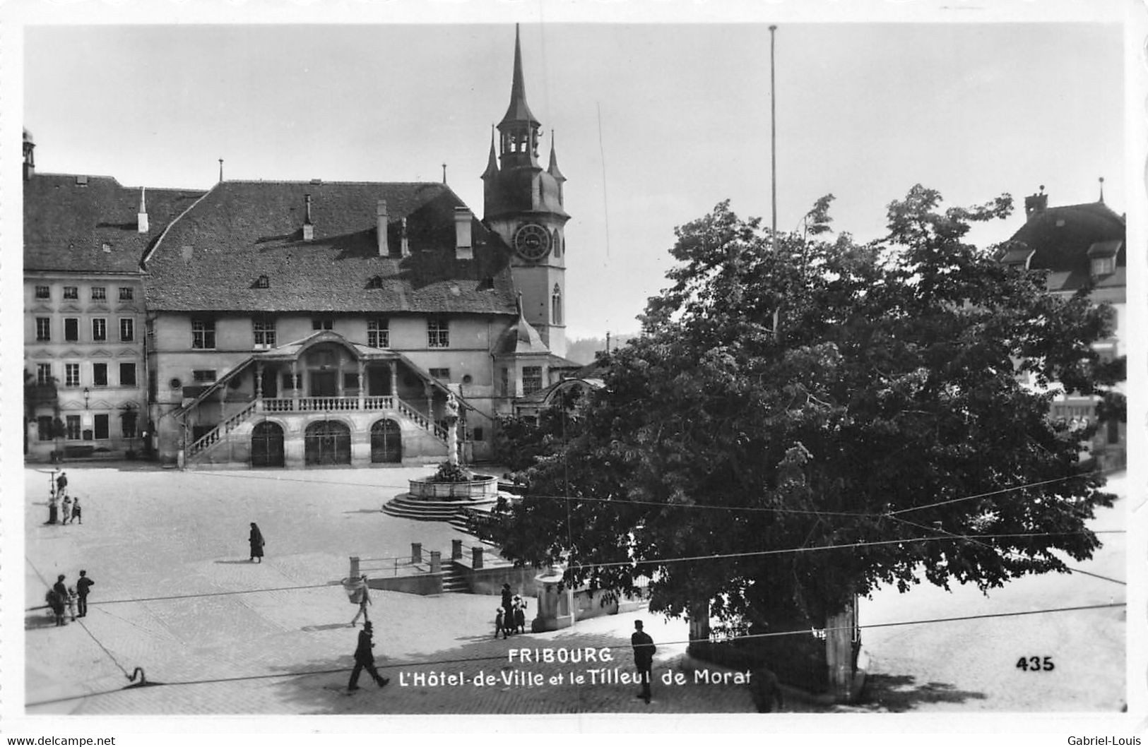 Fribourg L'Hôtel De Ville Et Le Tilleul De Morat - Morat