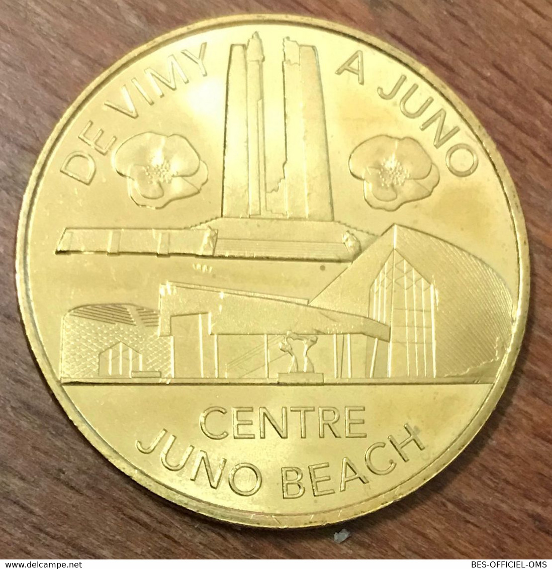 14 COURSEULLES SUR MER CENTRE JUNO BEACH VIMY À JUNO MDP 2017 MÉDAILLE MONNAIE DE PARIS JETON MEDALS COINS TOKENS - 2017