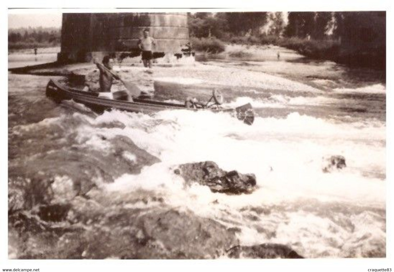 PONT VILLIEU   CANOES   AIN  1937   PHOTO ANIMEE - Luoghi