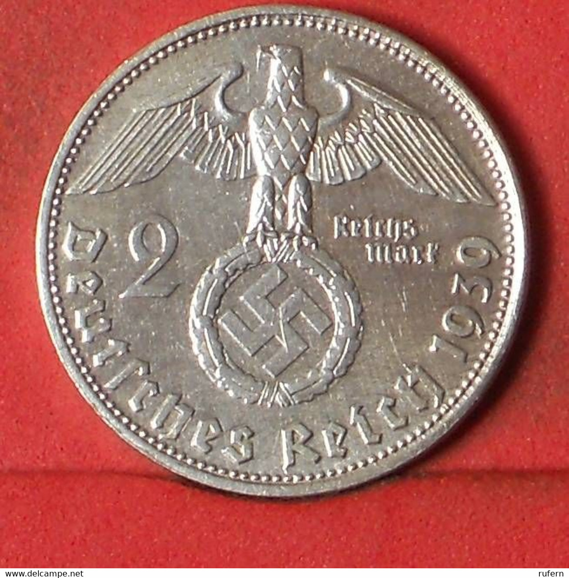 GERMANY 2 REICHSMARK 1939 D -    KM# 93 - (Nº38891) - 2 Reichsmark