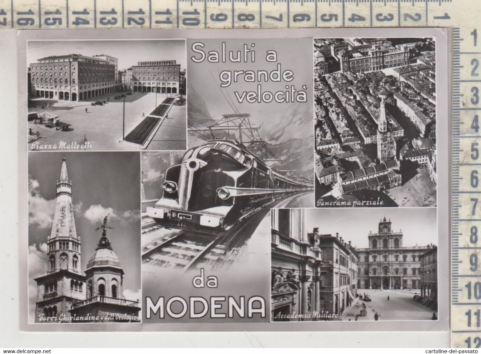Modena Vedute Saluti A Grande Velocità Treni Ferrovie Treno  1958 - Modena