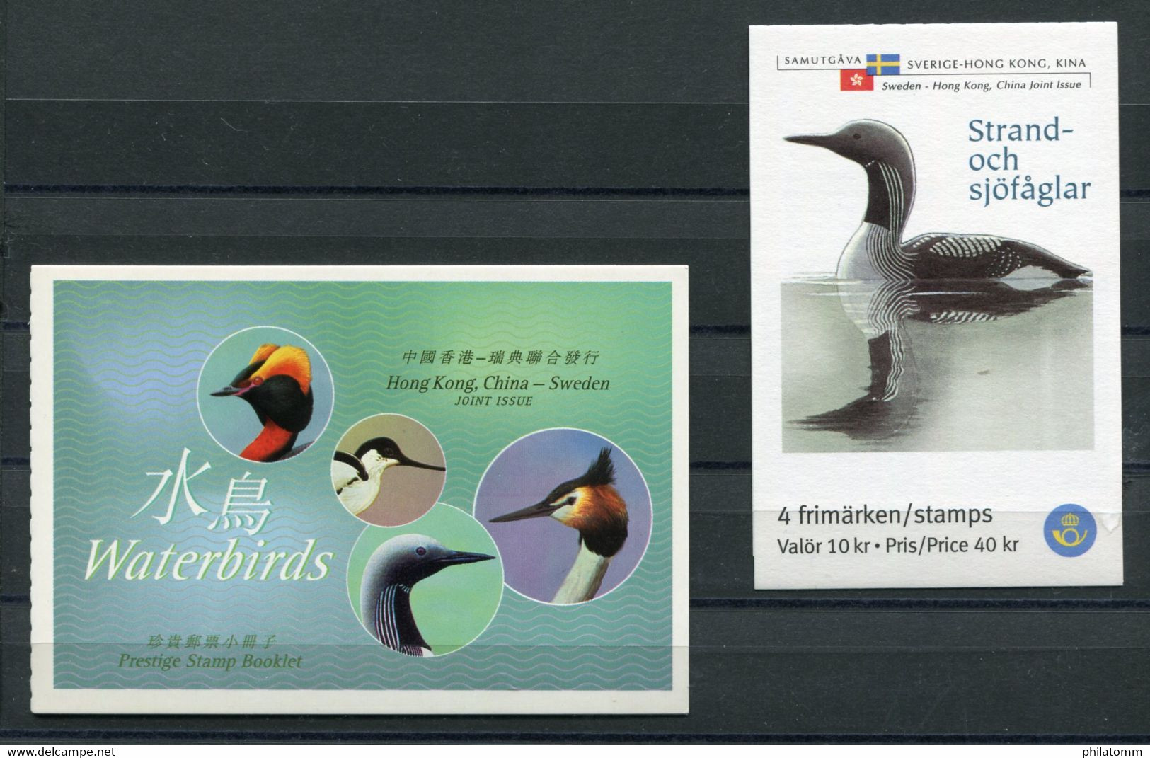 Hong Kong / Schweden - Joint Issue - Markenheftchen / Booklet "Wasservögel / Waterbirds" ** / MNH (von 2003) - Booklets