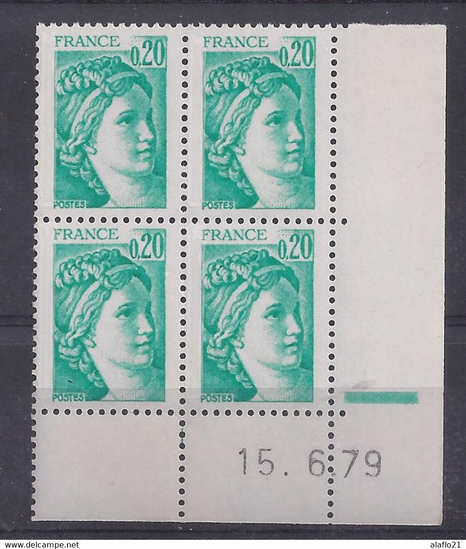 SABINE N° 1967a - BLOC De 4 COIN DATE - NEUF SANS CHARNIERE - 15/6/79  Repaire électronique - 1970-1979