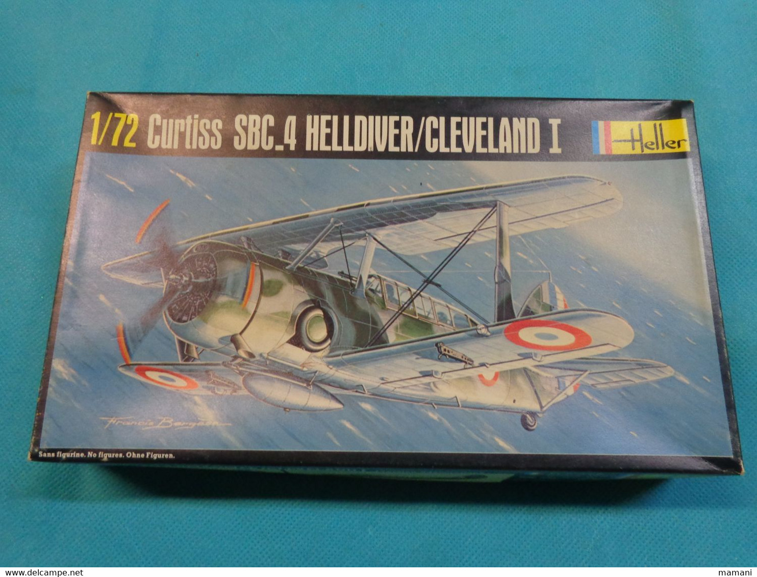 Maquette Pastique 1/72 Heller Ref 285 Curtiss SBC .4 - Andere & Zonder Classificatie