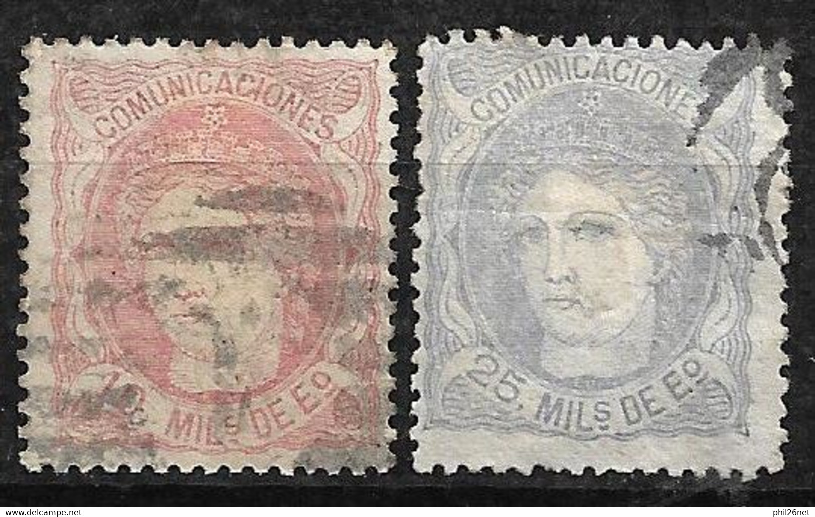 Espagne  N° 105 Et 106   Oblitérés B/TB        - Used Stamps