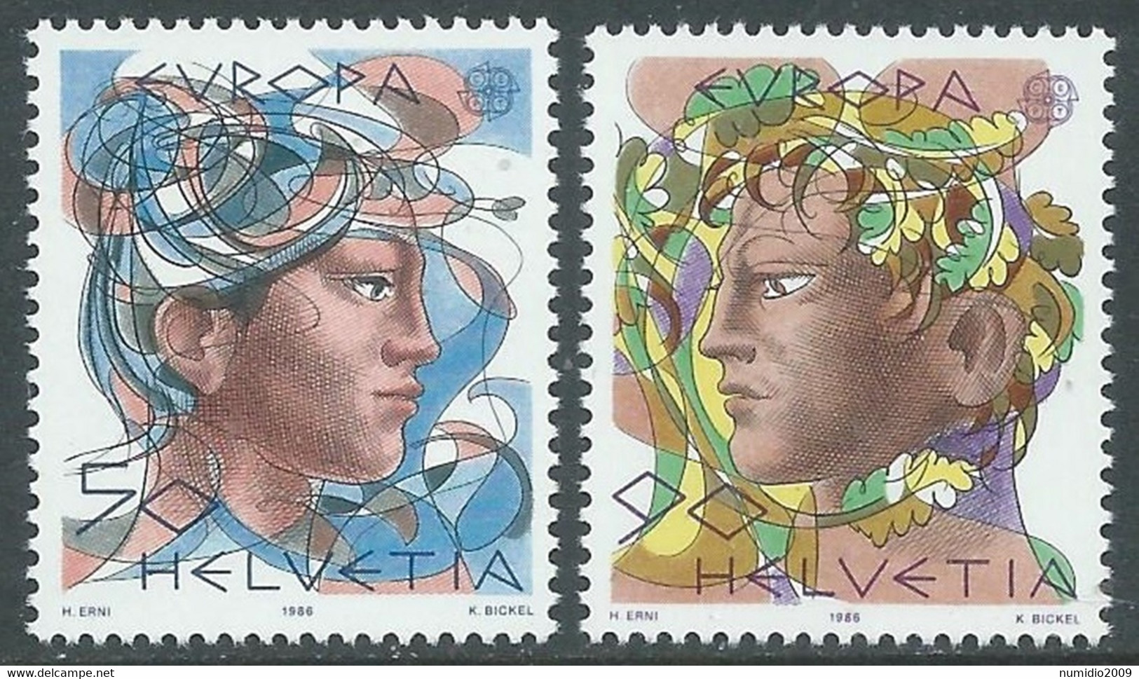 1986 SVIZZERA EUROPA MNH ** - RD21-4 - Unused Stamps