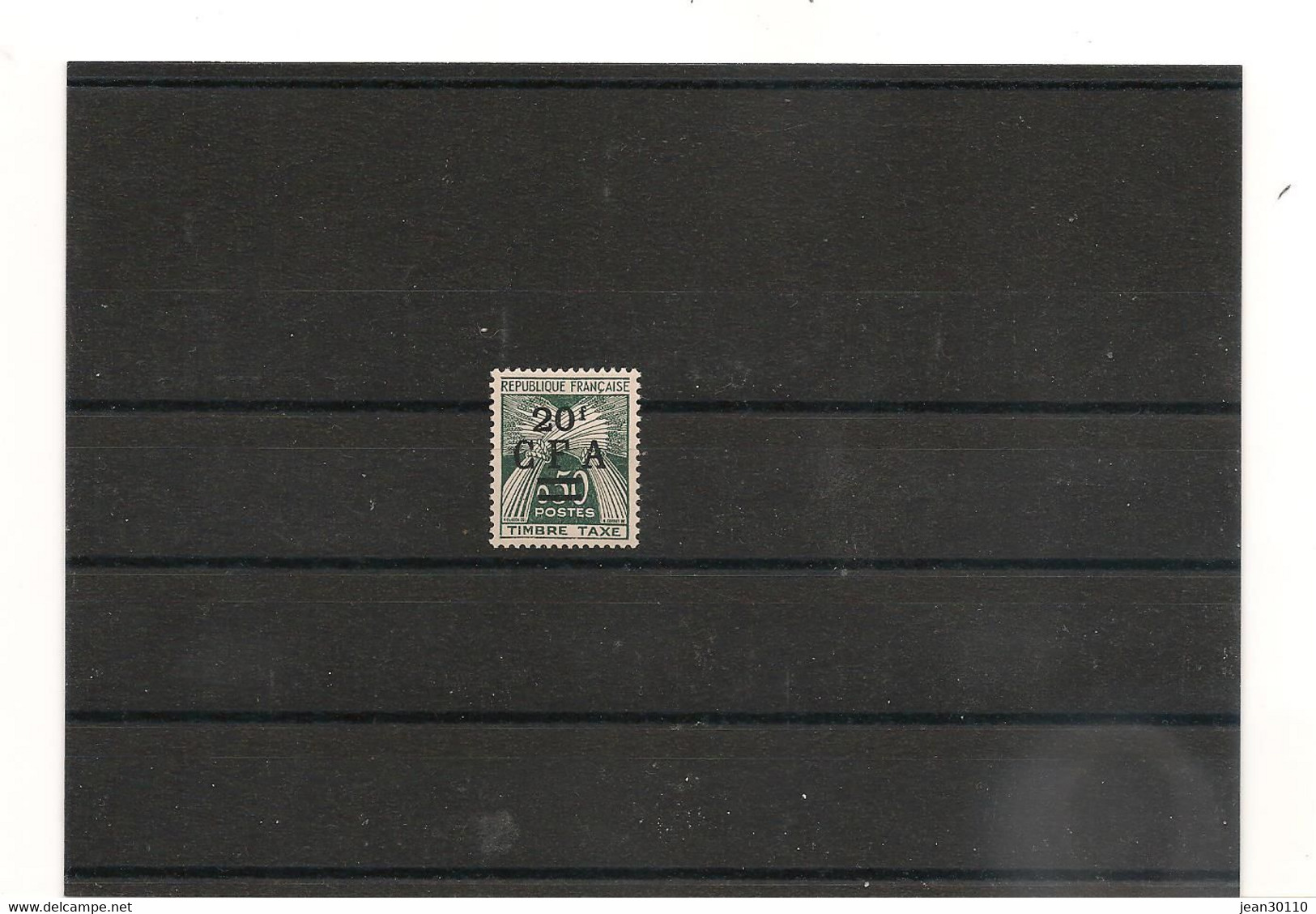 1962/64 TAXE  N° Y/T : 47* Côte: 25,50 € - Portomarken