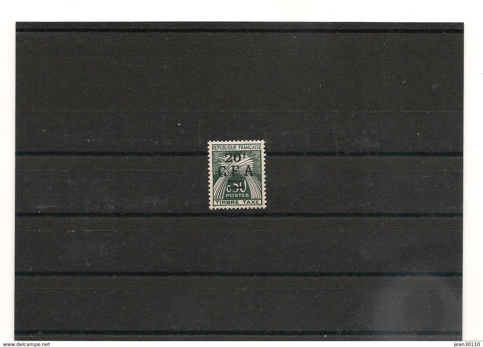 1962/64 TAXE  N° Y/T : 47* Côte: 25,50 € - Portomarken