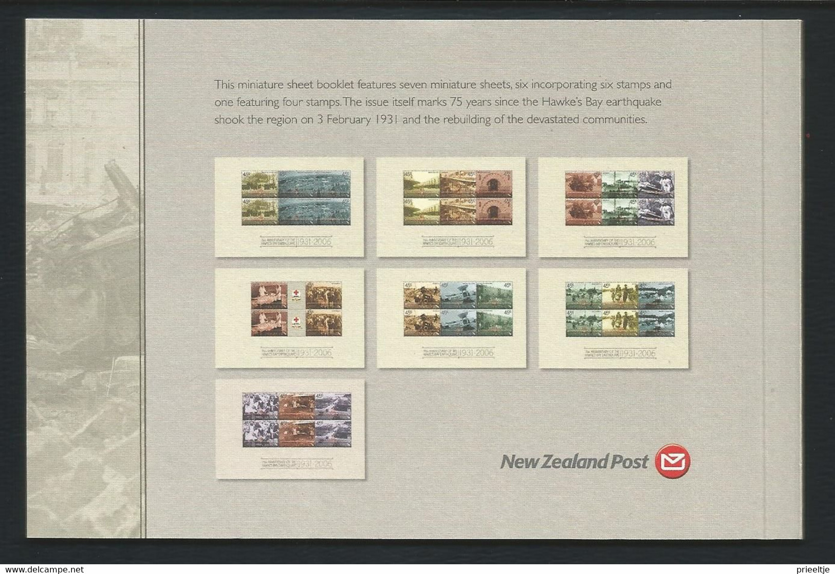 New Zealand 2006 Hawkes Bay Prestige Booklet  Y.T. C 2222 (0) - Postzegelboekjes