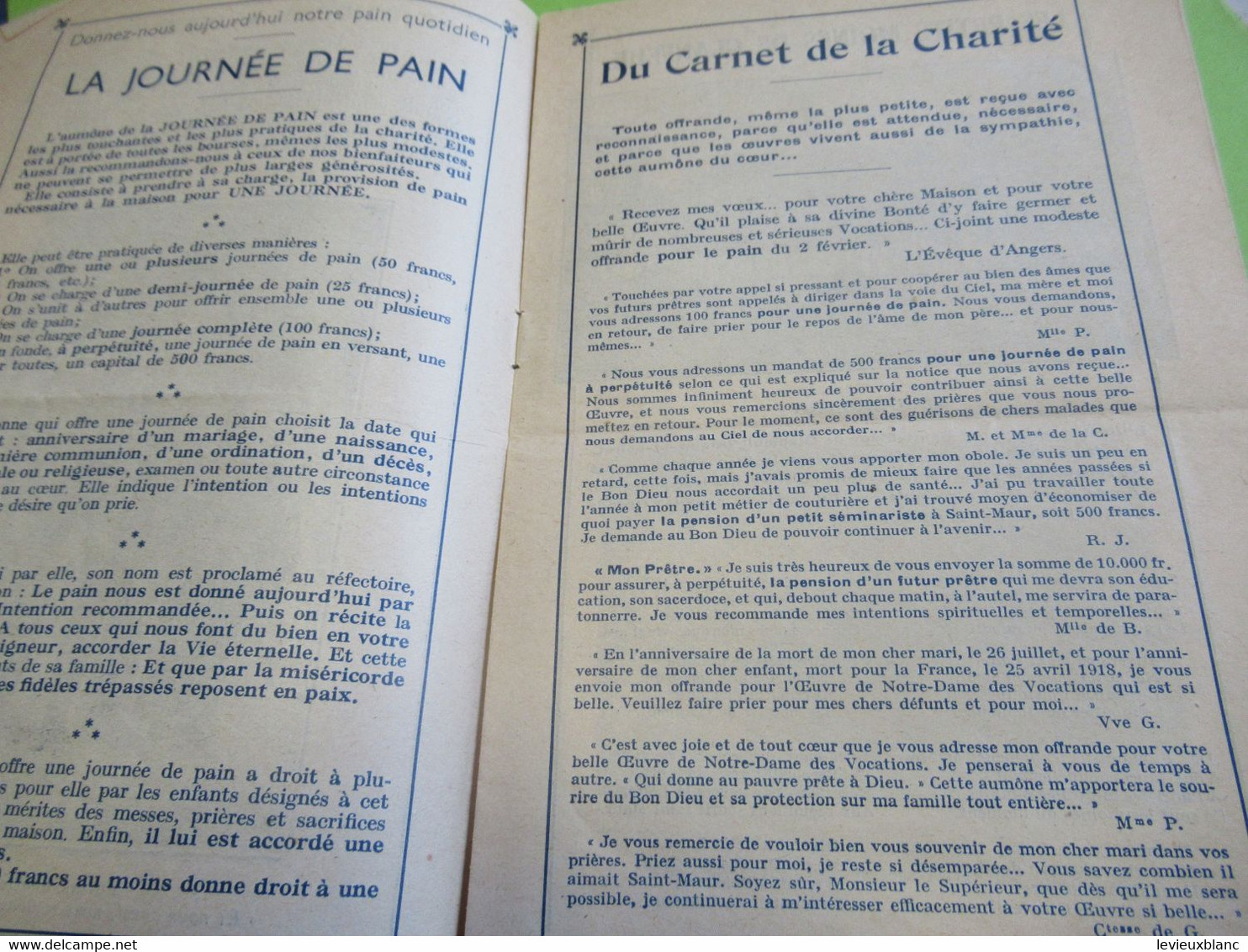 A La Conquête Des Ames/Œuvre De ND Des Vocations/Saint Maur De Glanfeuil (Maine Et Loire) / 1933              CAN850 - Religion & Esotérisme
